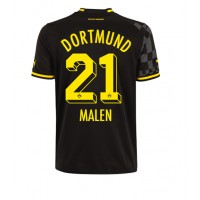 Borussia Dortmund Donyell Malen #21 Fußballbekleidung Auswärtstrikot 2022-23 Kurzarm